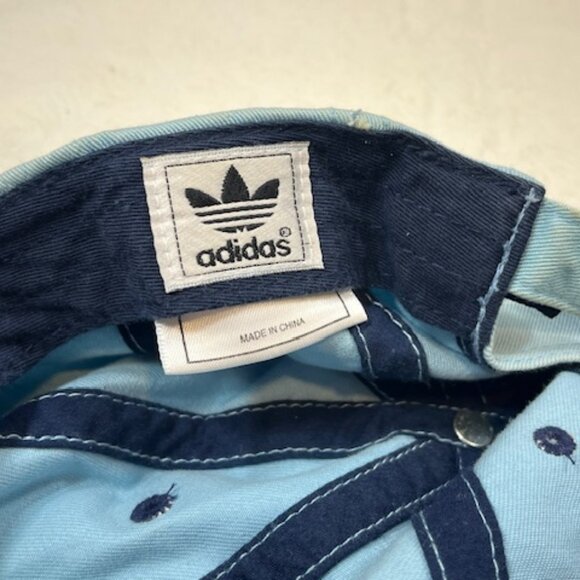 Adidas Washed Blue Cotton Adjustable Strapback Cap Hat - Picture 9 of 12